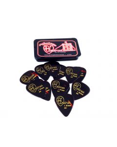 D'Andrea 351 Shape Extra Heavy Shell Guitar Picks - 12 Pack with Collectible Tin