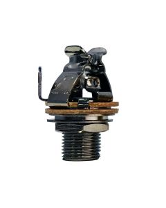 Genuine PURE TONE 1/4" Multi-Contact Mono BLACK NICKEL Guitar Output Jack