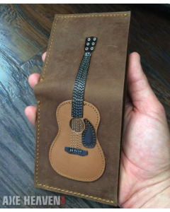 AXE HEAVEN Genuine Leather Dreadnought Acoustic Guitar Player Wallet Gift GW-001