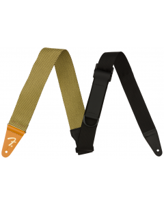 Genuine Fender Right Height Rayon Tweed Guitar Strap w/One-Hand Function, Yellow