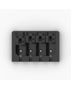 Hipshot A-Style 4-String Brass Bass Bridge for Fender, Black 5A4FM2BB