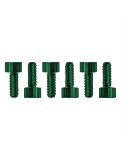 Genuine Floyd Rose Stainless Steel Saddle Mounting Screws, Set of 6, Green
