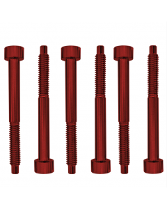 Genuine Floyd Rose FROSLSRDP Stainless Steel String Lock Screws, Red, Set of 6