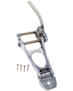 Genuine Bigsby B12 Vibrato Tailpiece with Tension Bar, Polished Aluminum Chrome