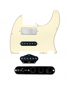 920D Custom Mason Style Loaded Pickguard for Nashville Tele With Aged White Pickguard and TMAS-B Control Plate