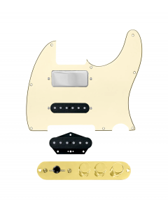 920D Custom Mason Style Loaded Pickguard for Nashville Tele With Aged White Pickguard and TMAS-G Control Plate