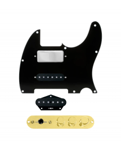 920D Custom Mason Style Loaded Pickguard for Nashville Tele With Black Pickguard and TMAS-G Control Plate