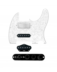 920D Custom Mason Style Loaded Pickguard for Nashville Tele With White Pearl Pickguard and TMAS-B Control Plate