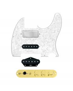 920D Custom Mason Style Loaded Pickguard for Nashville Tele With White Pearl Pickguard and TMAS-G Control Plate