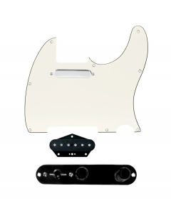 920D Custom Texas Vintage Loaded Pickguard for Tele With Parchment Pickguard and T3W-B Control Plate