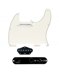 920D Custom Texas Vintage Loaded Pickguard for Tele With Parchment Pickguard and T3W-REV-B Control Plate