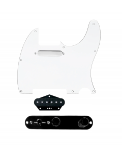 920D Custom Texas Vintage Loaded Pickguard for Tele With White Pickguard and T3W-B Control Plate