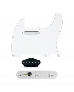 920D Custom Texas Vintage Loaded Pickguard for Tele With White Pickguard and T4W-C Control Plate