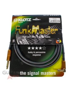 Klotz FunkMaster High End Guitar & Bass Cable, 10/ft3m, Straight/Angled