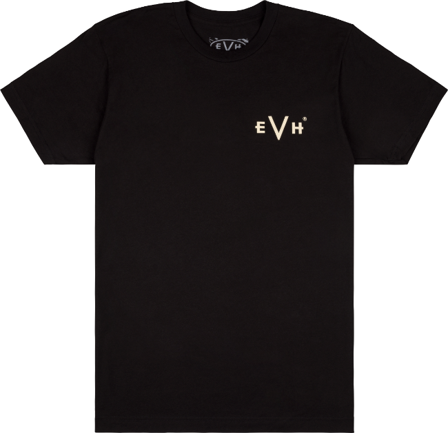 EVH Eddie Van Halen Guitar 5150 Iconic T-Shirt, Black, M (Medium